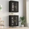 Image de vidaXL Armoire murale suspendue Noir 69,5x34x90 cm812277