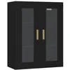 Image de vidaXL Armoire murale suspendue Noir 69,5x34x90 cm