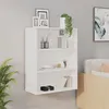 Image de vidaXL Armoire murale suspendue Blanc 69,5x32,5x90 cm