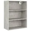 Image de vidaXL Armoire murale suspendue Gris bÃ©ton 69,5x32,5x90 cm