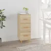 Image de vidaXL Buffet Chêne sonoma 34,5x34x90 cm Bois d'ingénierie812342