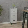 Image de vidaXL Buffet Gris béton 34,5x34x90 cm Bois d'ingénierie812352