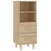 Image de Vidaxl Buffet ChÃªne Sonoma 34,5x34x90 Cm Bois D'ingÃ©nierie