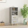 Image de vidaXL Buffet Gris béton 34,5x34x90 cm Bois d'ingénierie812361