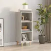 Image de vidaXL Buffet Gris béton 34,5x32,5x90 cm Bois d'ingénierie