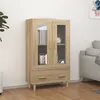 Image de vidaXL Buffet haut Chêne sonoma 70x31x115 cm Bois d'ingénierie