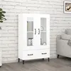 Image de vidaXL Buffet Blanc 70x31x115 cm Bois d'ingénierie