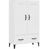Image de vidaXL Buffet haut Blanc 70x31x115 cm Bois d'ingÃ©nierie