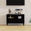 Image de vidaXL Meuble TV Noir 80x36x50 cm Bois d'ingénierie812592