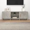 Image de vidaXL Meuble TV Gris béton 150x30x50 cm Bois d'ingénierie812622