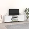 Image de vidaXL Meuble TV blanc 150x30x50 cm bois d'ingénierie812627