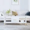 Image de vidaXL Table basse blanc 102x50x40 cm bois d'ingénierie812690