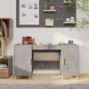 Image de vidaXL Bureau Gris béton 140x50x75 cm Bois d'ingénierie812766