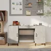 Image de vidaXL Bureau Gris béton 140x50x75 cm Bois d'ingénierie812775