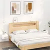Image de vidaXL Tables de chevet murales 2 pcs blanc 35x35x20 cm812835