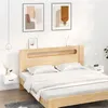 Image de vidaXL Tables de chevet murales 2 pcs blanc 35x35x20 cm812853