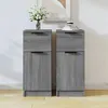 Image de vidaXL Buffets 2 pcs Sonoma gris 30x30x70 cm Bois d'ingénierie817003