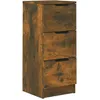 Image de vidaXL Vidaxl Buffet Chêne Fumé 30x30x70 Cm Bois D'ingénierie