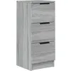 Image de vidaXL Vidaxl Buffet Sonoma Gris 30x30x70 Cm Bois D'ingénierie