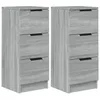 Image de vidaXL Buffets 2 pcs Sonoma gris 30x30x70 cm Bois d'ingÃ©nierie