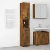 Image de vidaXL Armoire de bain Chêne fumé 32x34x188,5 cm Bois d'ingénierie817069