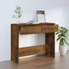 Image de vidaXL Table console Chêne fumé 90x36x75 cm Bois d'ingénierie817072