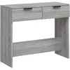 Image de vidaXL Vidaxl Table Console Sonoma Gris 90x36x75 Cm Bois D'ingénierie