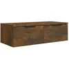 Image de vidaXL Vidaxl Armoire Murale Chêne Fumé 68x30x20 Cm Bois D'ingénierie