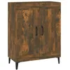 Image de Vidaxl Buffet ChÃªne FumÃ© 69,5x34x90 Cm Bois D'ingÃ©nierie