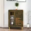 Image de vidaXL Buffet chêne fumé 69,5x34x90 cm bois d'ingénierie817363