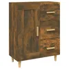 Image de Vidaxl Buffet ChÃªne FumÃ© 69,5x34x90 Cm Bois D'ingÃ©nierie