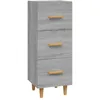 Image de vidaXL Vidaxl Buffet Sonoma Gris 34,5x34x90 Cm Bois D'ingénierie
