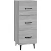 Image de vidaXL Buffet Sonoma gris 34,5x34x90 cm Bois d'ingÃ©nierie