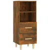 Image de vidaXL Vidaxl Buffet Chêne Fumé 34,5x34x90 Cm Bois D'ingénierie