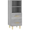 Image de vidaXL Buffet Sonoma gris 34,5x34x90 cm Bois d'ingÃ©nierie
