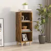 Image de vidaXL Buffet Chêne fumé 34,5x32,5x90 cm Bois d'ingénierie