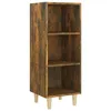 Image de Vidaxl Buffet ChÃªne FumÃ© 34,5x32,5x90 Cm Bois D'ingÃ©nierie