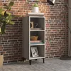 Image de vidaXL Buffet sonoma gris 34,5x32,5x90 cm bois d'ingénierie817424
