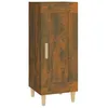 Image de Vidaxl Buffet ChÃªne FumÃ© 34,5x34x90 Cm Bois D'ingÃ©nierie