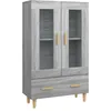 Image de vidaXL Vidaxl Buffet Sonoma Gris 70x31x115 Cm Bois D'ingénierie