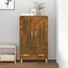 Image de vidaXL Buffet haut Chêne fumé 70x31x115 cm Bois d'ingénierie817483