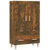 Image de vidaXL Buffet haut ChÃªne fumÃ© 70x31x115 cm Bois d'ingÃ©nierie