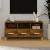 Image de vidaXL Meuble TV Chêne fumé 102x36x50 cm Bois d'ingénierie817495
