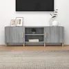 Image de vidaXL Meuble TV Sonoma gris 150x30x50 cm Bois d'ingénierie817502