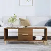 Image de vidaXL Table basse chêne marron 102x50x40 cm bois d'ingénierie817527