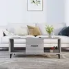 Image de vidaXL Table basse sonoma gris 102x50x40 cm bois d'ingénierie817529