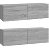Image de vidaXL vidaXL Meubles TV 2 pcs Sonoma gris 100x30x30 cm Bois d'ingénierie