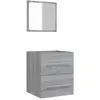 Image de vidaXL Vidaxl Armoire De Salle De Bain Avec Miroir Sonoma Gris 41x38,5x48 Cm