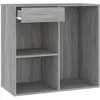 Image de vidaXL Vidaxl Armoire Cosmétique Sonoma Gris 80x40x75 Cm Bois D'ingénierie