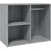 Image de vidaXL Vidaxl Armoire De Dressing Sonoma Gris 80x40x65 Cm Bois D'ingénierie